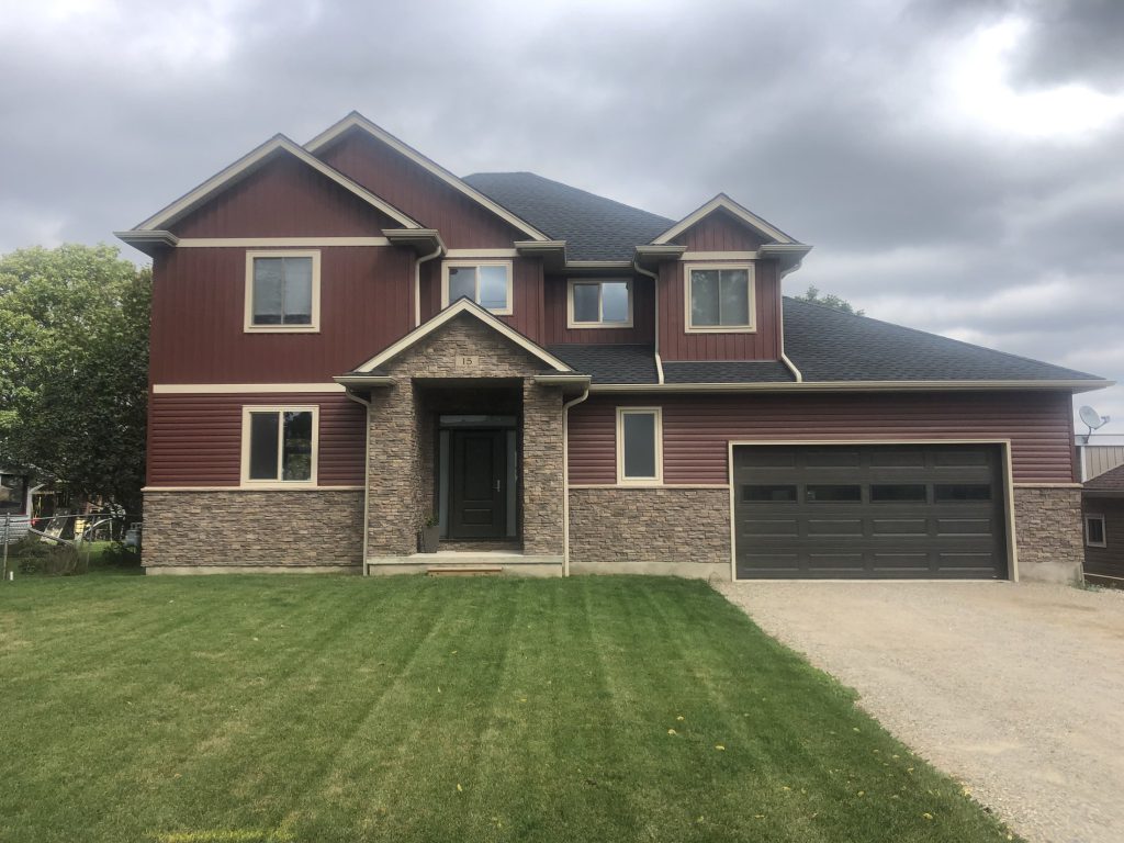 Two-storey home exterior from front
