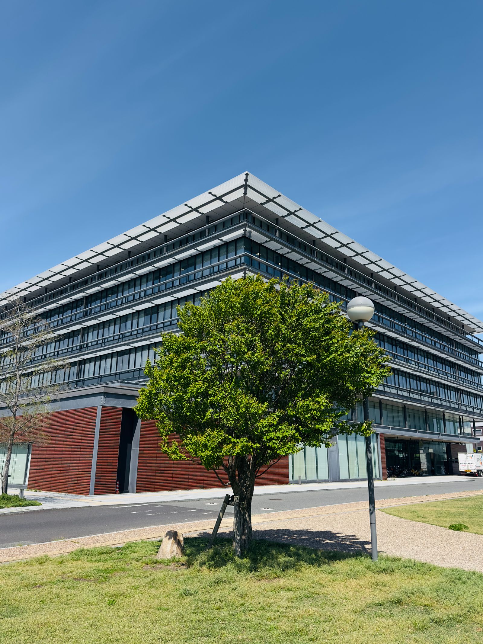 Contemporary office building exterior